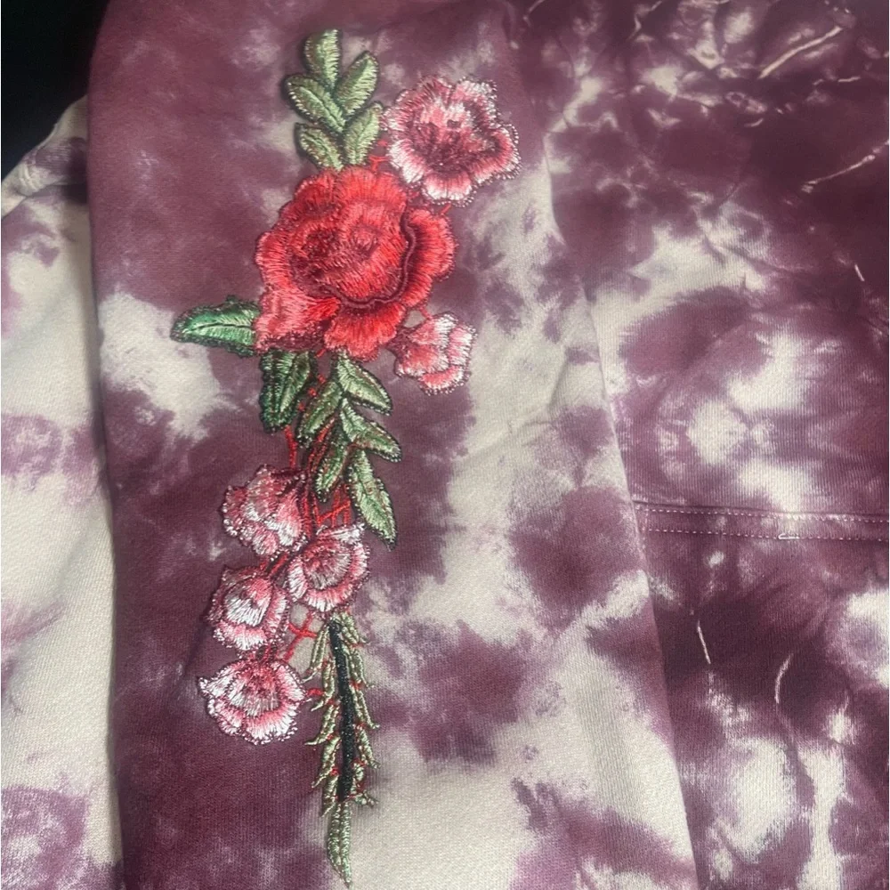 BNWT CIVIL REGIME CRANBERRY MARBLE WASH LARGE MENS UNISEX TIE DYE HOODIE - Picture 4 of 16
